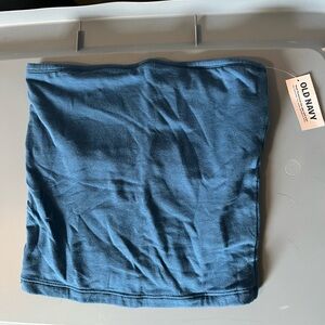 Old Navy Blue Bandeau Top Soft Stretch Versatile